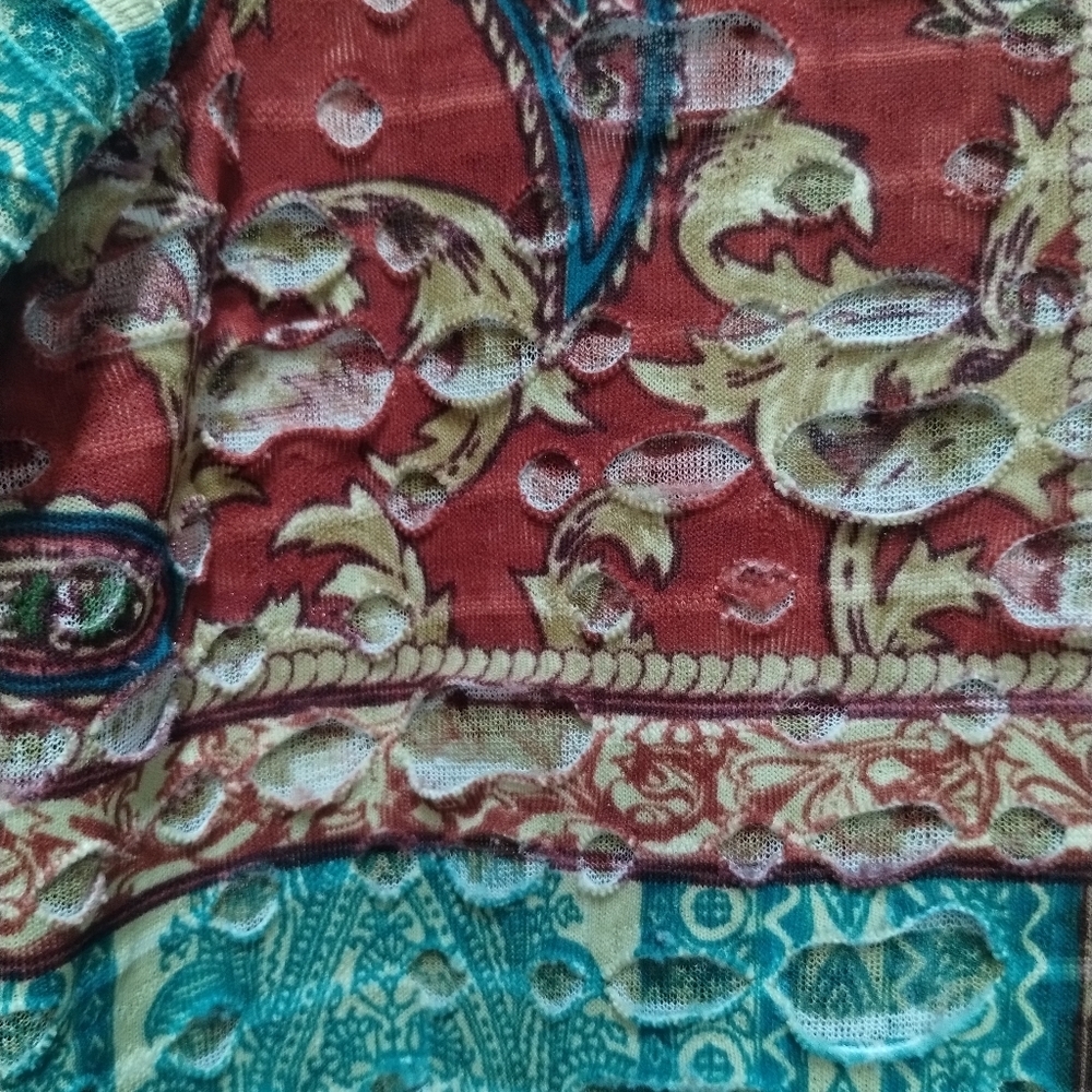 Multiples Womens‎ Size Medium Patchwork Distresse… - image 11